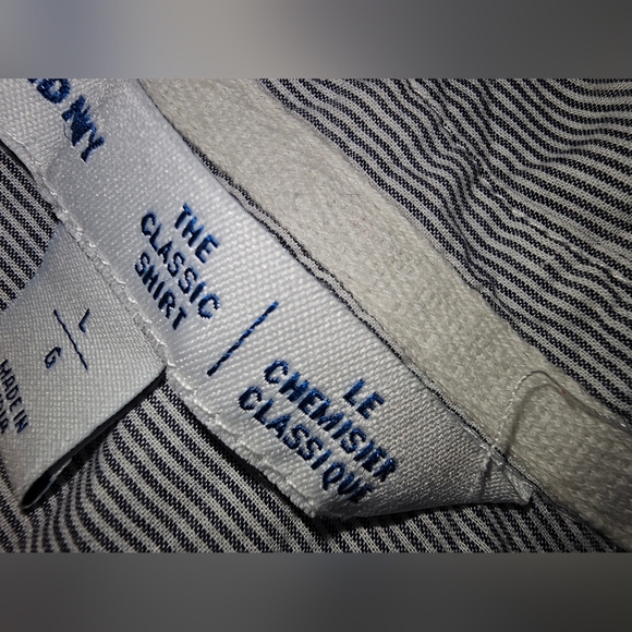 Cat pattern button up, lg, grey - Picture 3 of 4